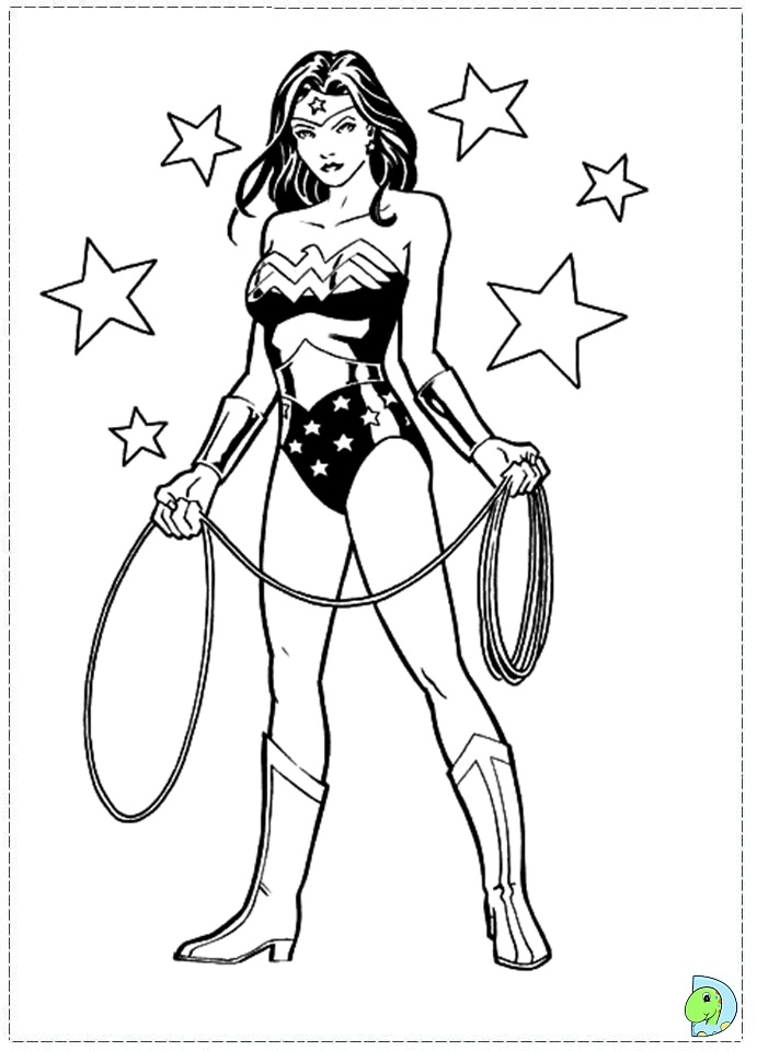 Wonder Woman coloring #11, Download drawings