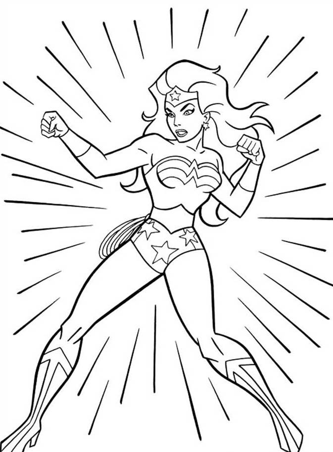 Wonder Woman coloring #13, Download drawings