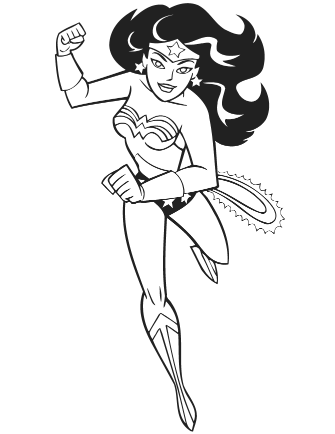 Wonder Woman coloring #12, Download drawings
