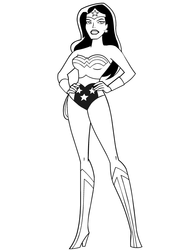Wonder Woman coloring #10, Download drawings