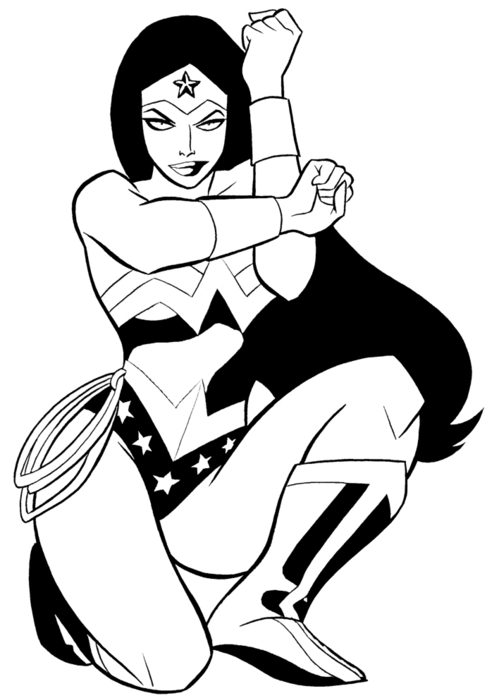 Wonder Woman coloring #19, Download drawings