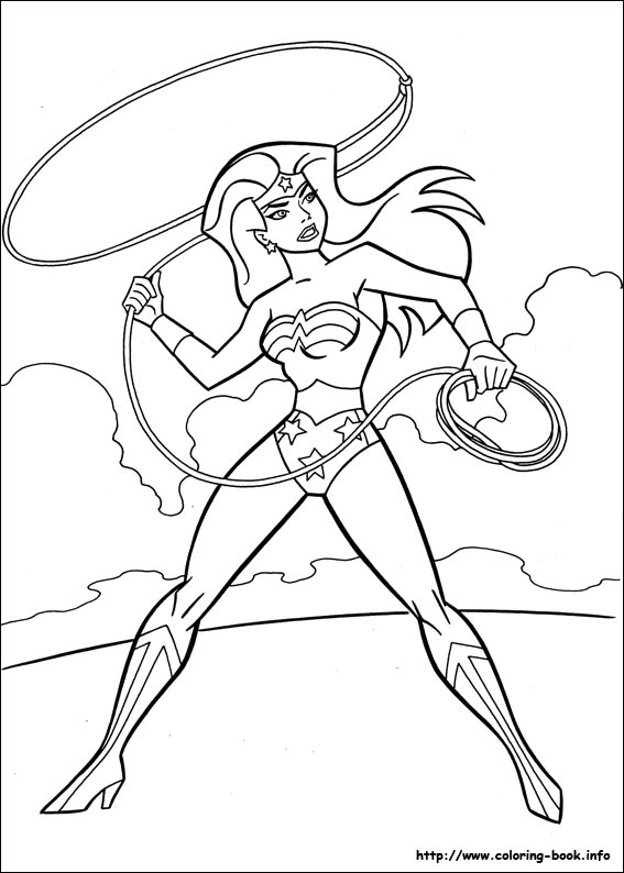 Wonder Woman coloring #6, Download drawings