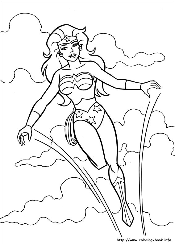 Wonder Woman coloring #8, Download drawings