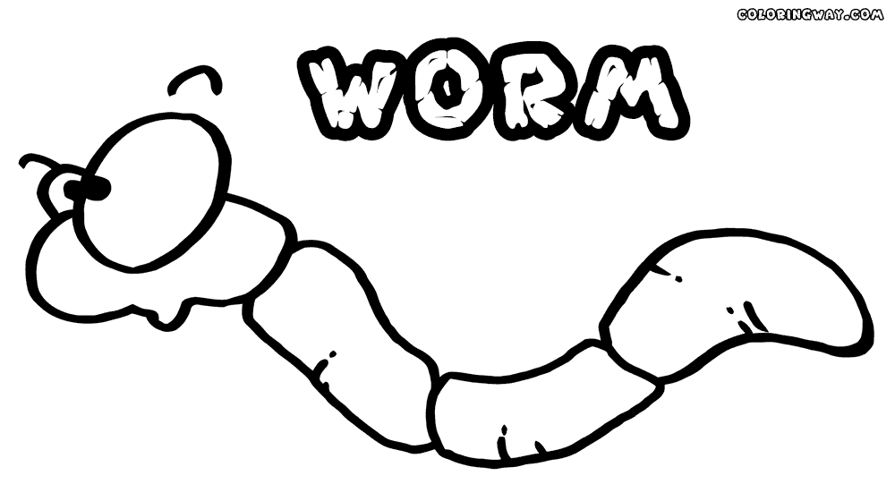 Worm coloring #4, Download drawings