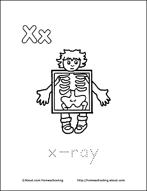 X-ray coloring #17, Download drawings