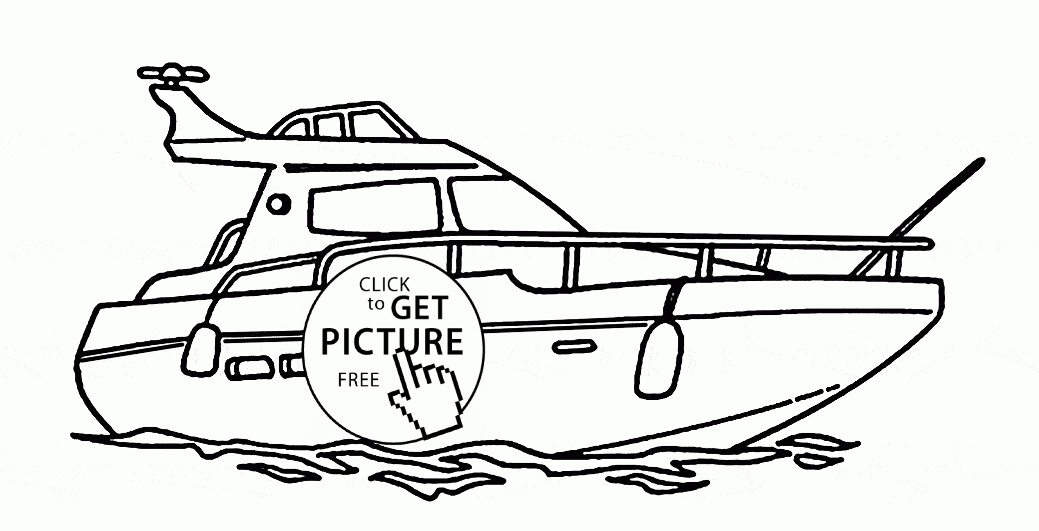 Yacht coloring #6, Download drawings