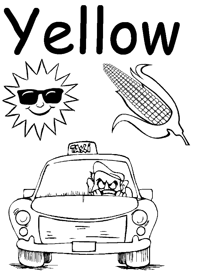 Yellow coloring #12, Download drawings