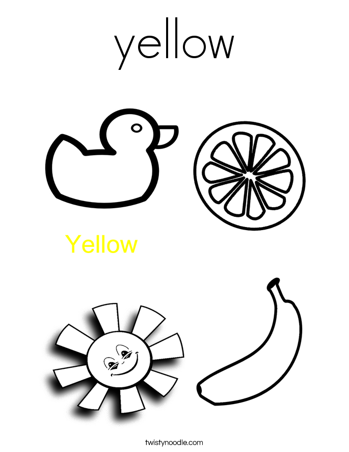 Yellow coloring #13, Download drawings
