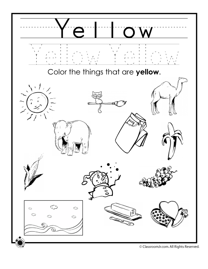 Yellow coloring #10, Download drawings