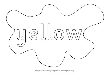 Yellow coloring #14, Download drawings