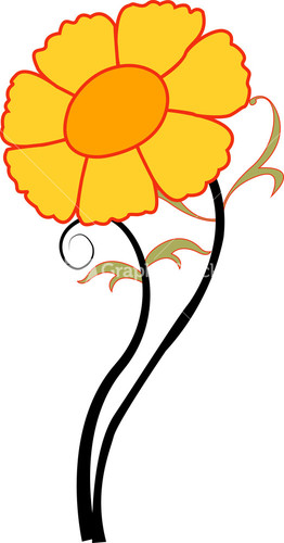 Yellow Flower clipart #1, Download drawings
