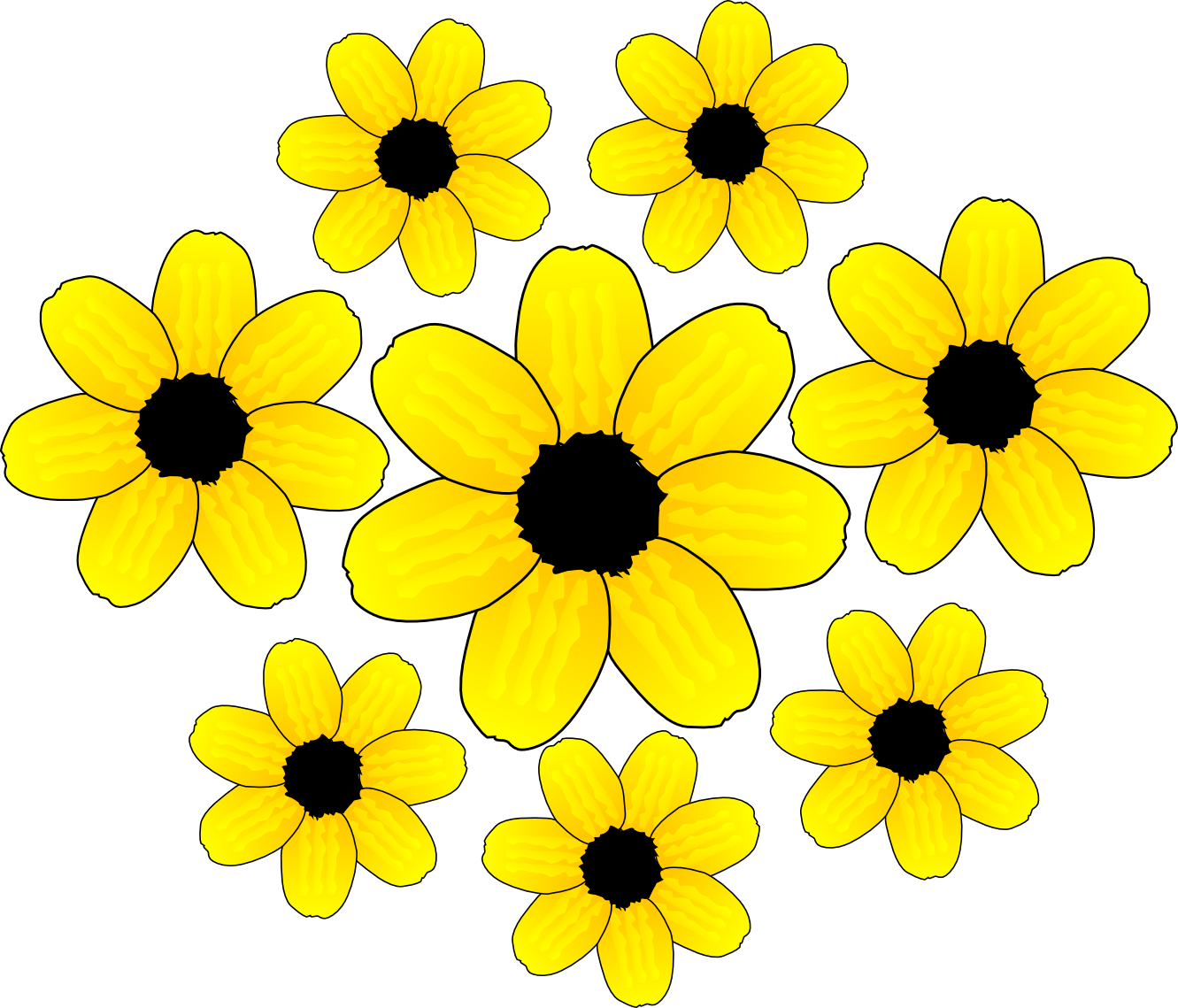 Yellow Flower clipart #4, Download drawings