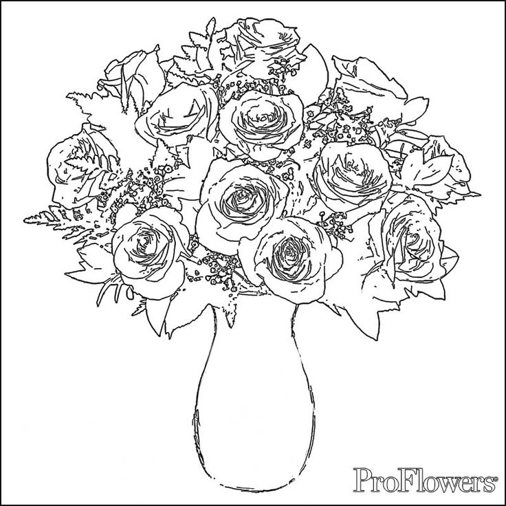 Yellow Rose coloring #19, Download drawings