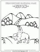 Yellowstone coloring #9, Download drawings