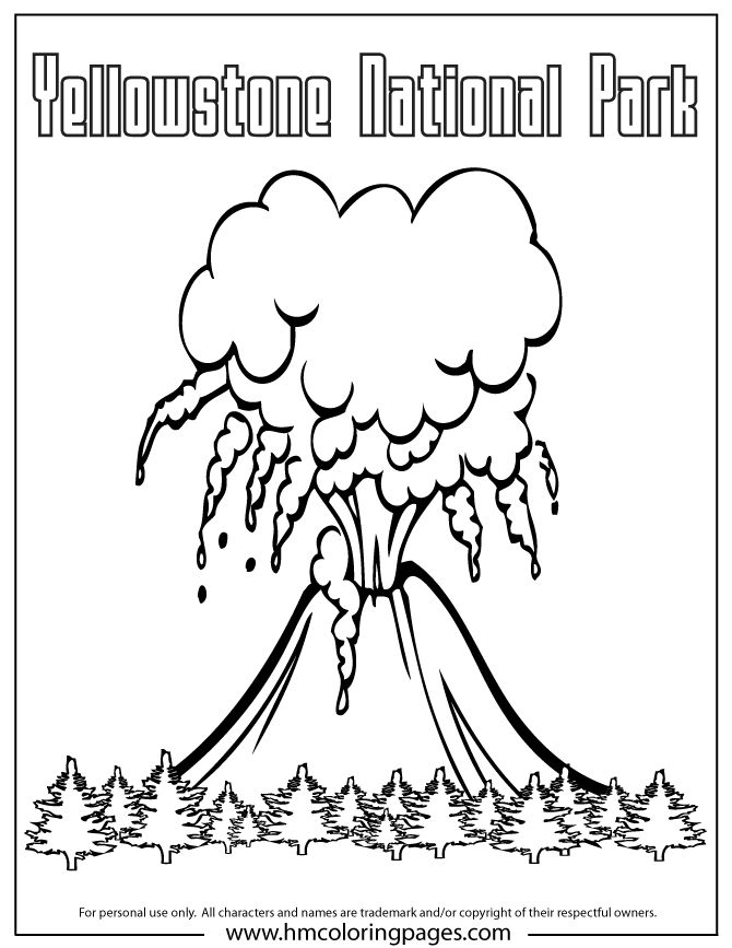 Yellowstone coloring #5, Download drawings