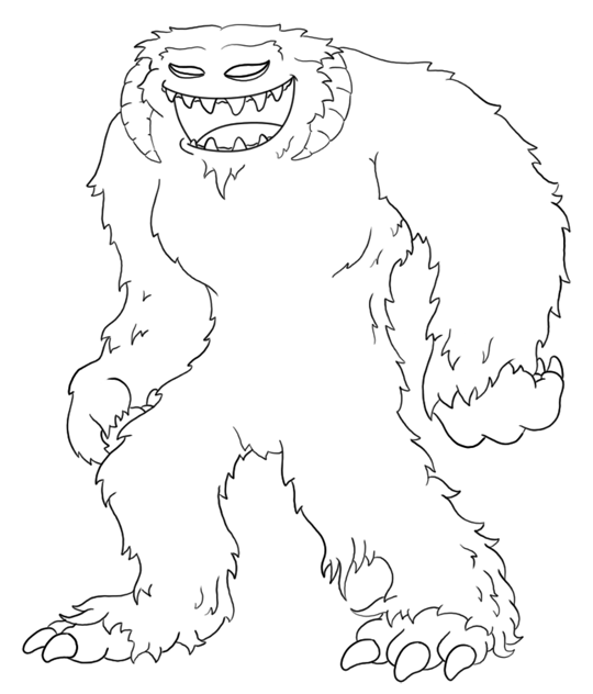 Download Yeti coloring for free - Designlooter 2020 👨‍🎨