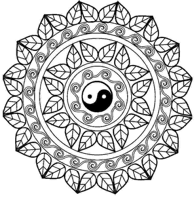 Yin & Yang coloring #3, Download drawings