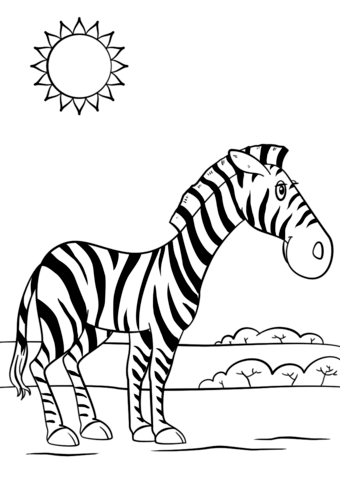 Zebra coloring #2, Download drawings
