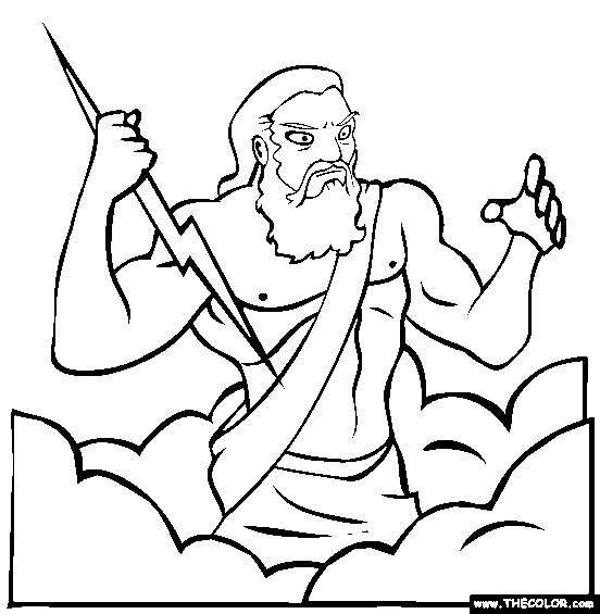 Zeus coloring #19, Download drawings