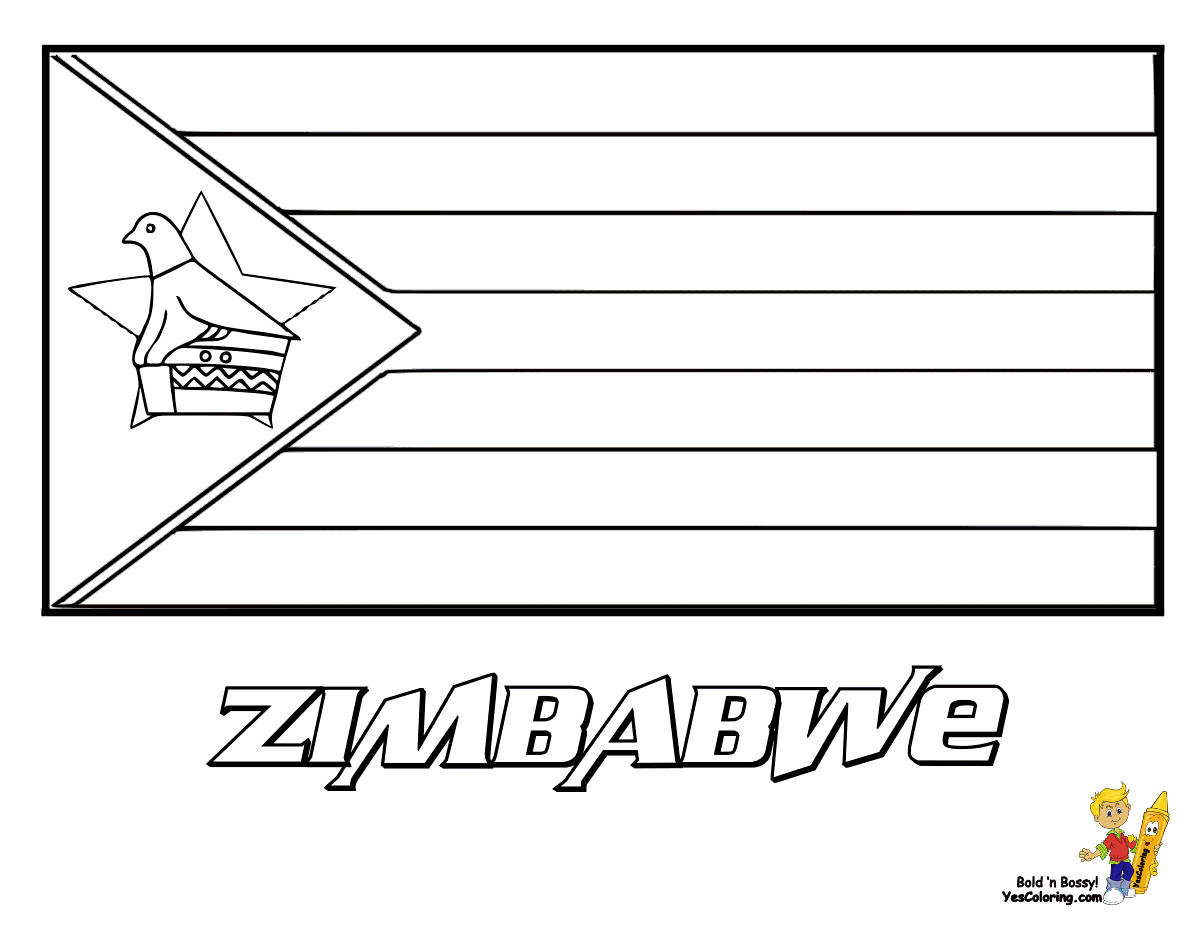Zimbabwe coloring #7, Download drawings