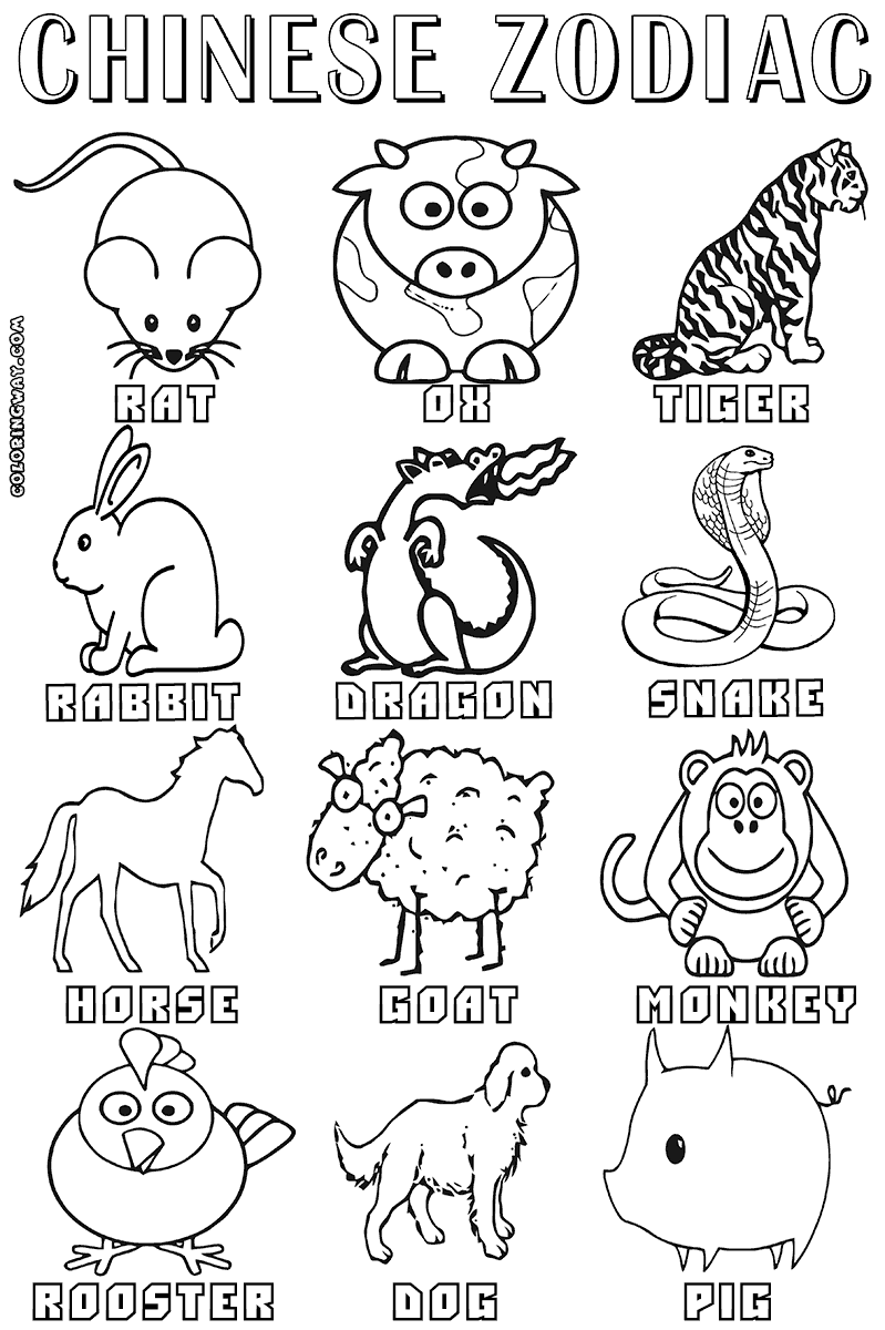 Zodiac Sign coloring #17, Download drawings