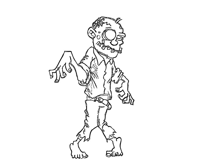 Zombie coloring #4, Download drawings