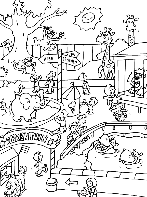 Zoo coloring #16, Download drawings