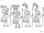 Aztec Civilization coloring