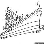 Battleship coloring