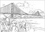 Golden Gate coloring