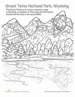 The Teton Range coloring