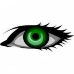 Green Eyes clipart