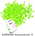 Green Hair clipart