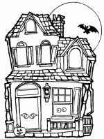 Haunted House coloring