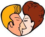 Kissing clipart