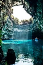 Melissani Cave coloring
