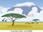 Mount Kilimanjaro clipart