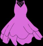 Purple Dress clipart