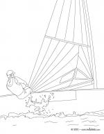Sailing coloring