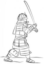 Samurai Warrior coloring