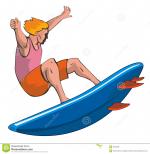 Surfing clipart