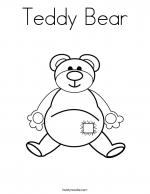 Teddy Bear coloring