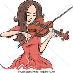 Violinist clipart