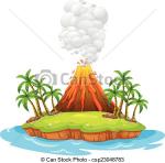 Volcanic Island clipart