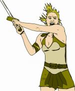 Woman Warrior clipart