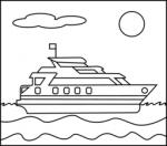 Yacht coloring