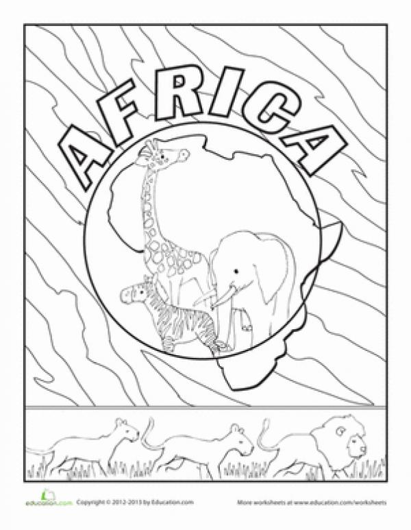 preview Afica coloring