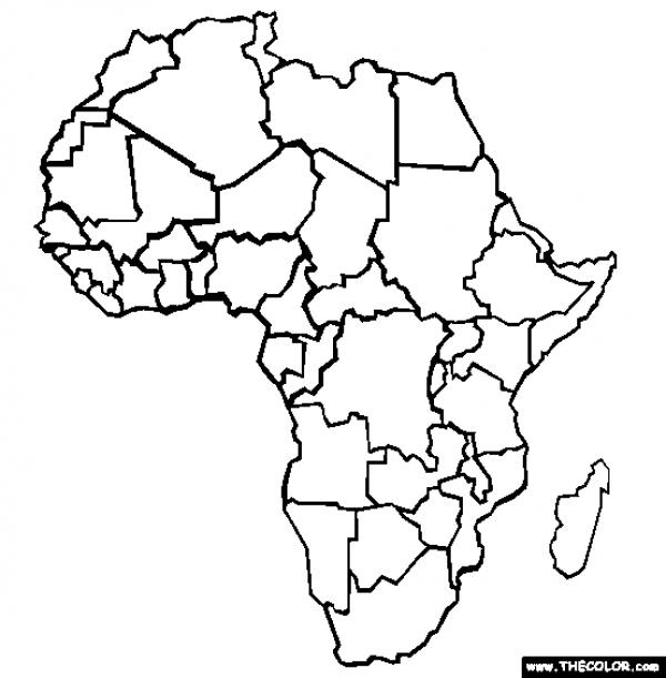 Africa coloring