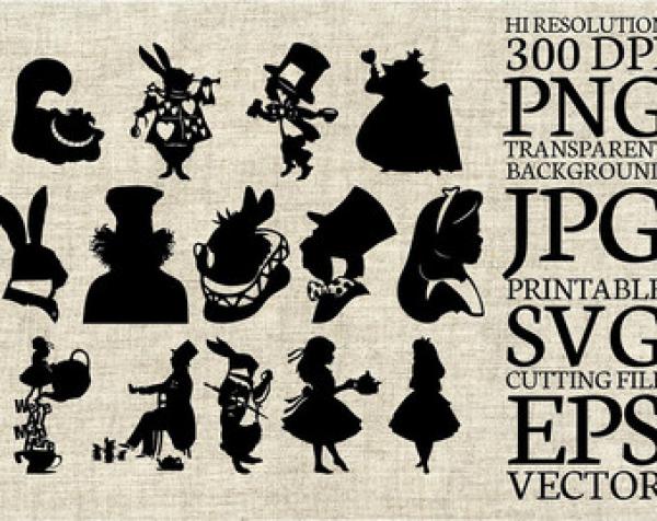 preview Alice In Wonderland svg