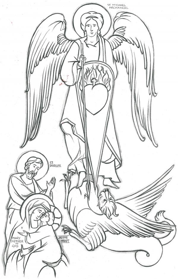 Archangel Michael! coloring